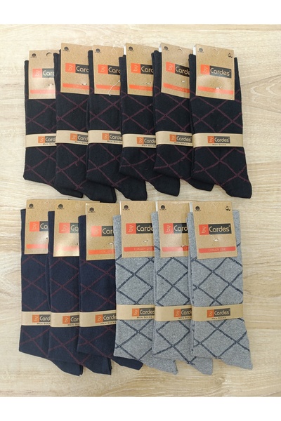 CARDES 12 ΖΕΥΓΑΡΙΑ ΑΝΔΡΙΚΕΣ ΚΑΛΤΣΕΣ ΚΑΡΟ ΒΑΜΒΑΚΕΡΕΣ ΕΠΟΧΙΑΚΕΣ