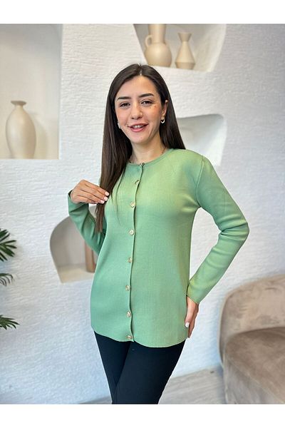 Devesta Moda Jachetă de tricotaj de înaltă calitate - tricotată din oțel, cu nasturi, 36/44 BDN