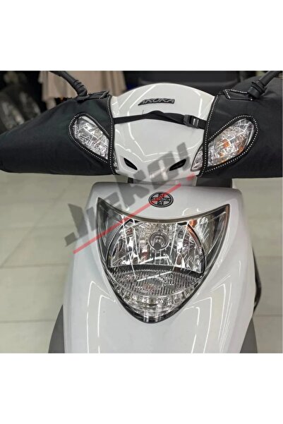 Rellax Motosiklet El Koruma Scooter Universal Premium Elcik Rüzgarlık Içi Yün...
