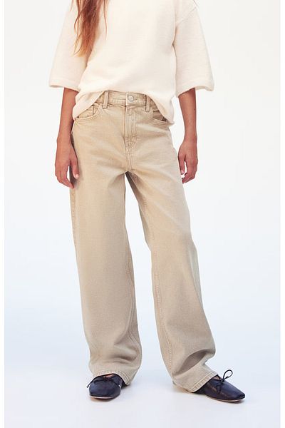 rois kids Girl's Wide Leg Wide Leg Ecru Pants