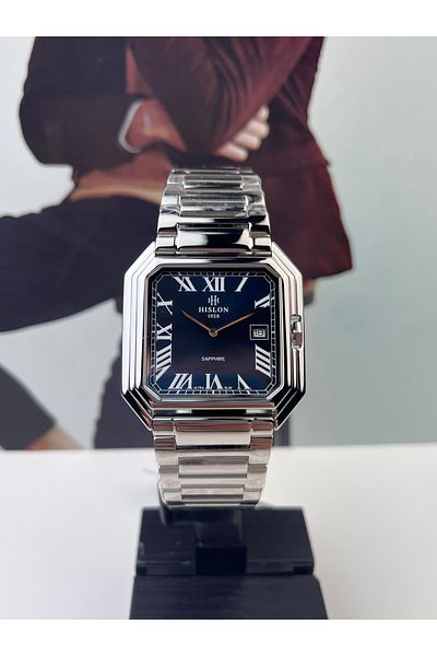 Hislon Classic Steel Men's Wristwatch 3 Atm Waterproof