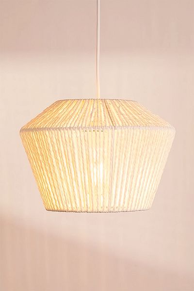 NYLife Ecru Macrame Cotton String Chandelier