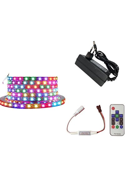 DORA LED WS2812B ARGB Pixel Şerit LED 5VOLT 5m RF Kontrol Devresi+Adaptör