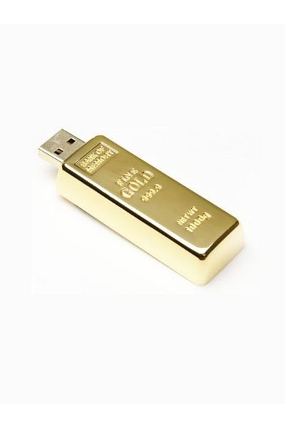AMİDA Adonis USB Memory Gold Bar Design, 2Gb - Fast and Durable Storage