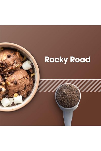 Optimum Nutrition Gold Standard 100% Whey Protein, Rocky Road, 2 LB