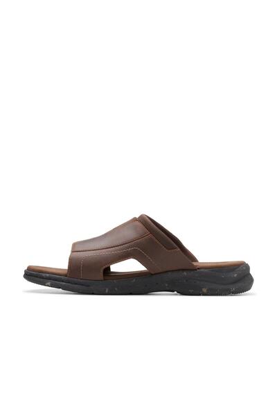 CLARKS Brown Genuine leather Sandals For Mens