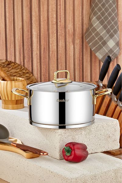 Cooker 22 cm Bomonti Stainless Steel Deep Pot
