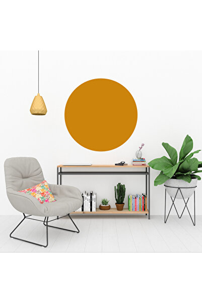 KOSS Dijital Autocolant rotund galben în stil boem - Decor modern minimalist ...