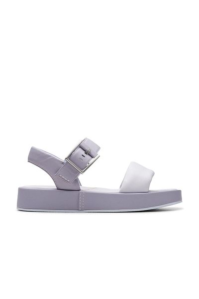 CLARKS Purple Genuine leather Sandals For Womens