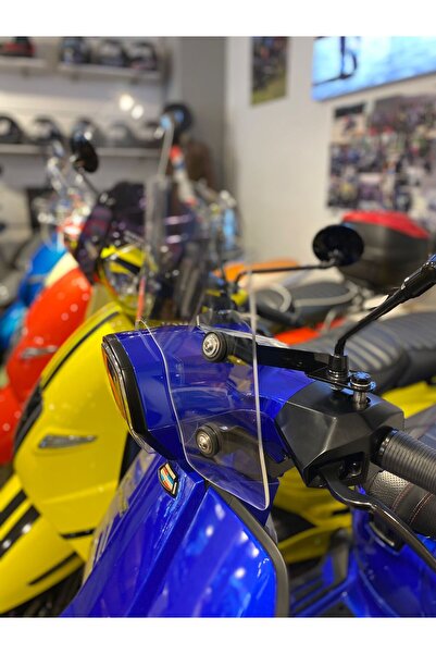 CEM MOTORBİKE LAMBRETTA  V125-V200 UYUMLU KISA FÜME ÖN CAM V125-V200