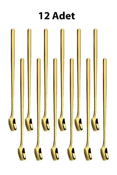 Chavin 12Pcs 304 Steel 17cm Long Coffee and Smoothie Stirring Spoon Cin579Sr-12