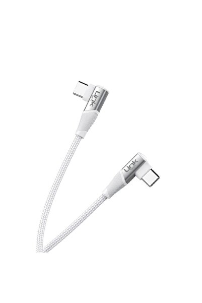 Linktech K595 Safe 60w Type-c - Type-c 90 Derece Data/şarj Kablosu 1.5mt