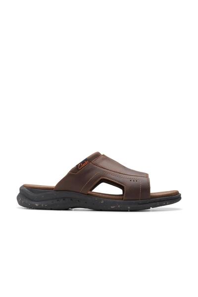 CLARKS Brown Genuine leather Sandals For Mens