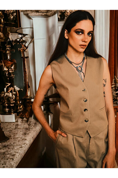 A MARILLA'S İSTANBUL MOCHA FOAM KADIN TAKIM YELEK