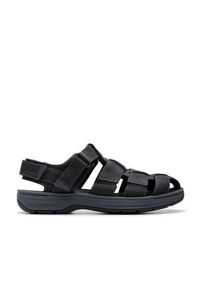 CLARKS Black Genuine leather Sandals For Mens