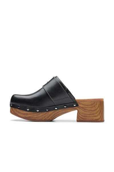 CLARKS Black Genuine leather Sandals For Womens