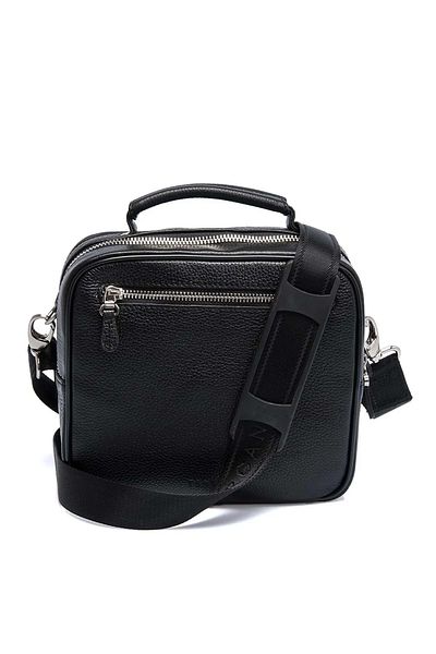 Tergan S1pc00002958 Мъжко портфолио от естествена кожа, черно