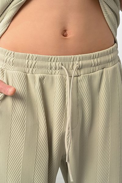 İLKCET MODA Ανδρικό παντελόνι Oversize με χοντρή γραμμή