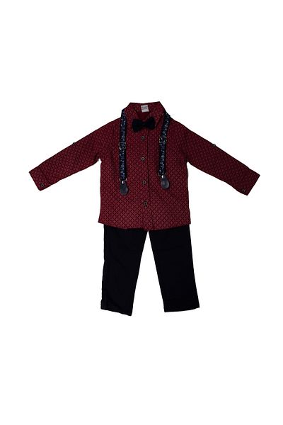 CNS Concept Claret Red 2-Piece Set with Shoes