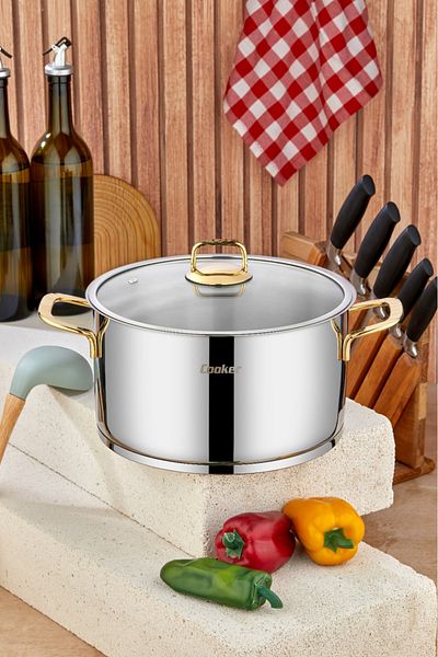 Cooker 26 cm Bomonti Stainless Steel Deep Pot