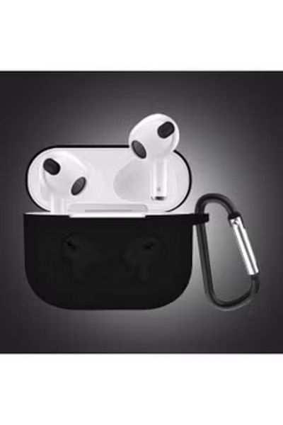 Primo Plus Protective Shockproof Silicone Case Cover for Apple AirPods 3 3rd Generation Black