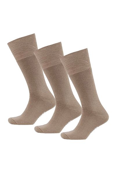 THERMOFORM 3 Pack Acrylic Soldier Socks - Sand Color