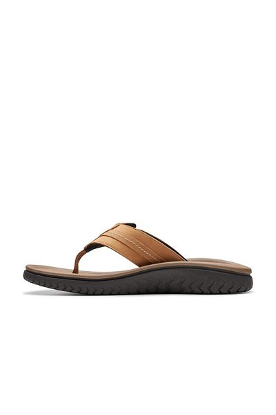 CLARKS Brown Genuine leather Sandals For Mens