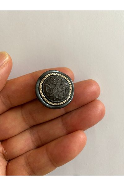 Öztürk Cardigan, Vest, Entari, Ferace Italian Model Button. 26mm. 5 Pkt. Color: Grey.