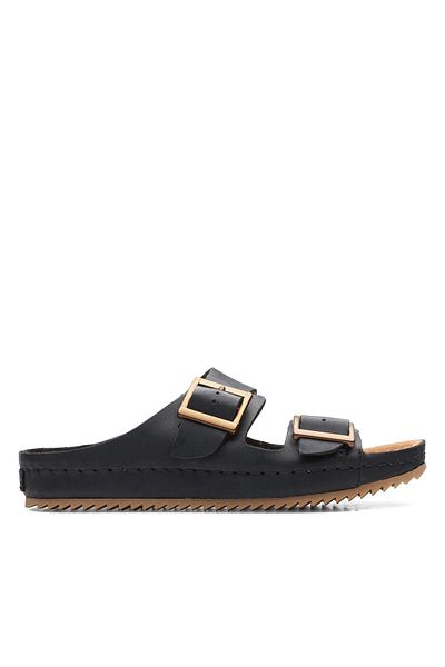 CLARKS Black Genuine leather Sandals For Womens