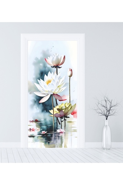 RENKLİ HOBBY Kapı Kaplama Folyosu - Kapı Sticker Giydirme - Kendinden Yapışkanlı