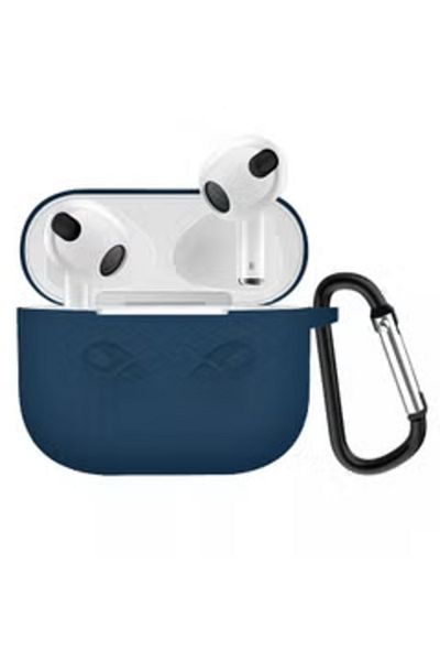 Primo Plus Protective Shockproof Silicone Case Cover for Apple AirPods 3 3rd Generation Dark Blue