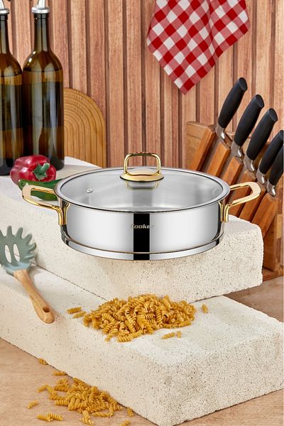 Cooker 26 cm Bomonti Stainless Steel Flat Pot