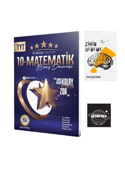 Karma Kitaplar BİLGİSARMAL TYT YILDIZLAR YARIŞIYOR MATEMATİK 10 DENEME-ZİHİND...