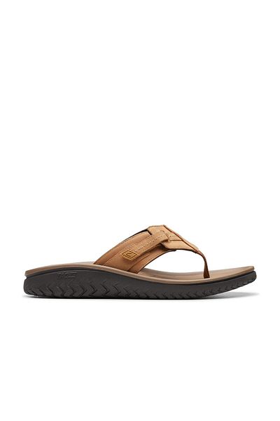 CLARKS Brown Genuine leather Sandals For Mens