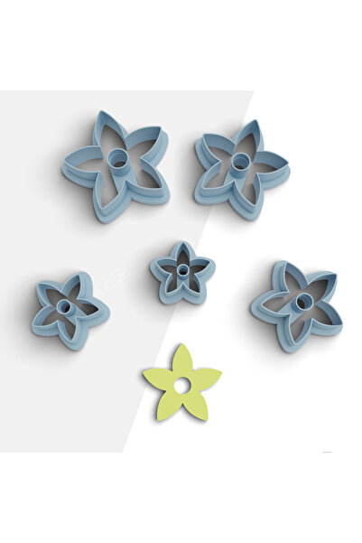 brocutters قالب قطع من طين البوليمر بنمط زهرة الربيع - قالب للأقراط والمجوهرا...