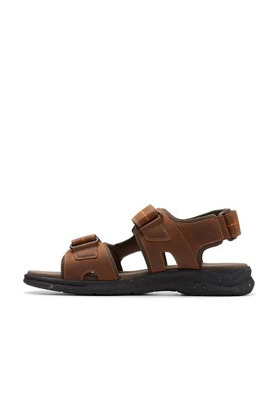 CLARKS Brown Genuine leather Sandals For Mens