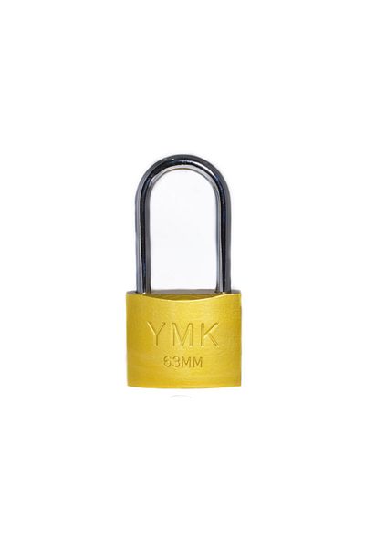 BT Teknik Eco Yellow Painted Long Hook Padlock 25mm