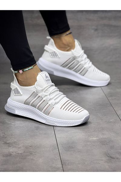 ARONA Unisex πλεκτά με κορδόνια καθημερινά άνετα αθλητικά παπούτσια