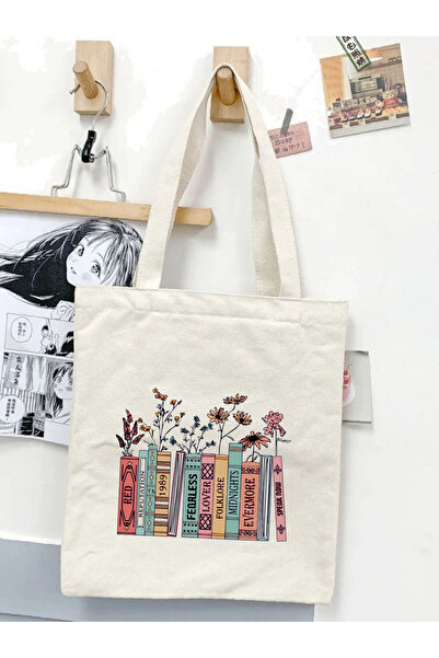 Cemira Kitap Tasarım Taylor Swift Tote Bag Bez Çanta