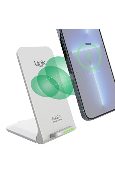 Linktech W515 15w Hızlı Şarj Destekli Katlanabilir Kablosuz Şarj Standı