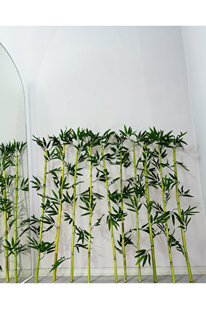 4 Mevsim Ticaret 10 Adet 100 CM Yapay Bambu - Islak Doku, Doğal Görünüm ve Ekstra Hediyeli!