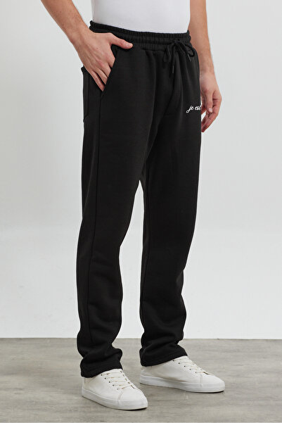 THE RULE Φαρδιά ανδρική φούτερ με 3 κλωστές με στάμπα με ίσιο πόδι