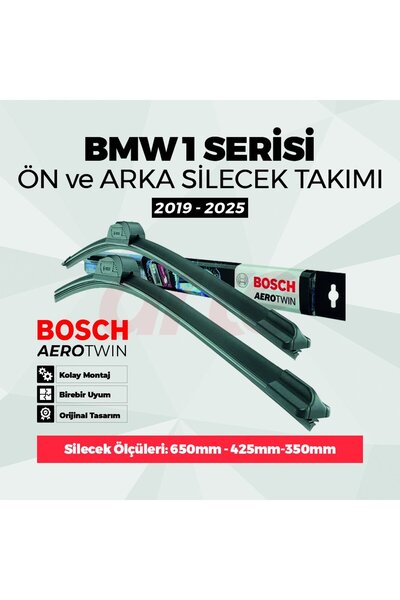 Bosch Bmw 1 F40 Ön Ve Arka Silecek Takımı 2019-haz.2024 Uyumlu | Aerotwin 3'l...