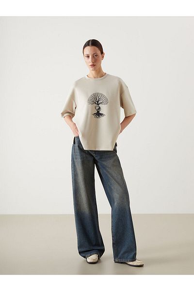 LC Waikiki Pantaloni Jean de damă largi