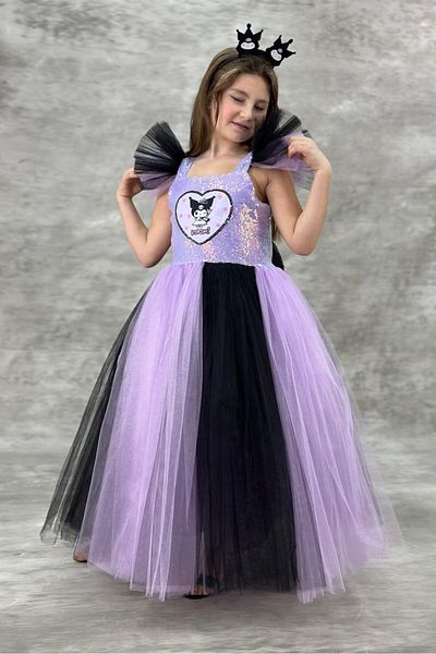 ABİYEKİDS Kuromi Costume - Girls' Evening Dress, Birthday Party Dress Aby885
