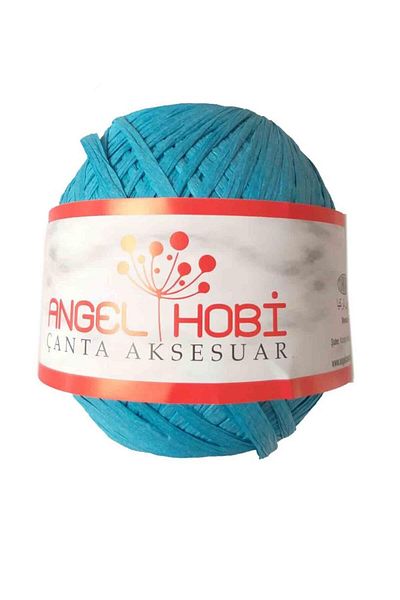 Nusrat Bilişim Turquoise Raffia 150 Gr Bag Accessory - Coil No:7