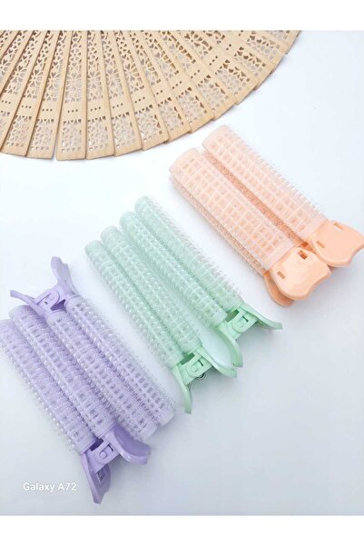 MİNGODAN 4'lü Saç Bigudi Klipsli Hacim Arttırma Bigudi Mandal Bigudi