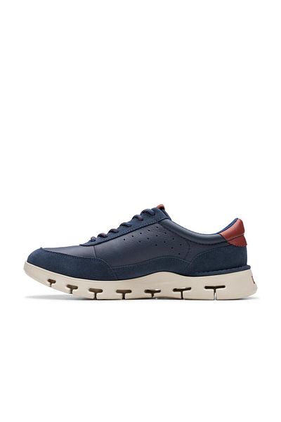 CLARKS Clarks Blue Trainers Mens Shoes