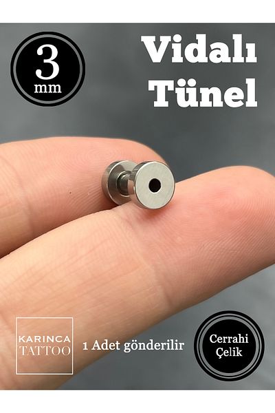 Karınca Piercing Standard 3 Mm Ear Tunnel Piercing