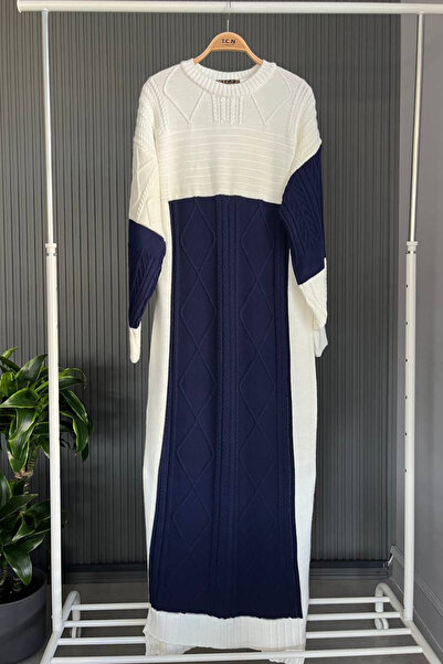 Bold Grup Women's Oversize Striped Knitted Diamond Patterned Knitwear Hijab S...